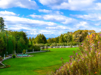 Park Overlooking a Bridge in the Distance