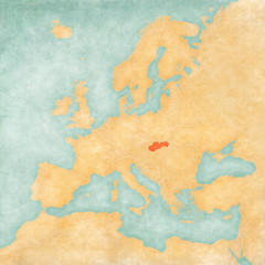 Map of Europe - Slovakia