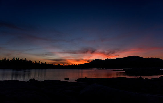 Sunset over Loon Lake