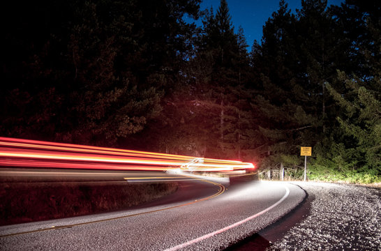 Taillights Long Exposure