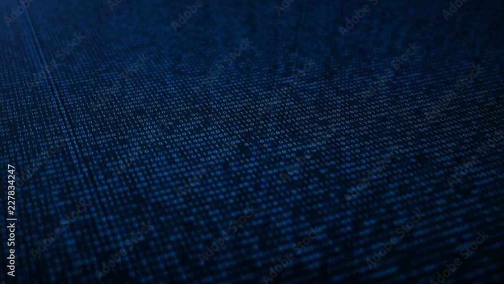 Poster provides security acces with binary code. concept of binary code. digital numbers one and zero on a 