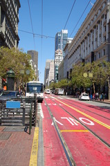 Une rue dans San Francisco (USA)