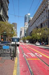 Fotobehang Une rue dans San Francisco (USA) © Thierry Hoarau