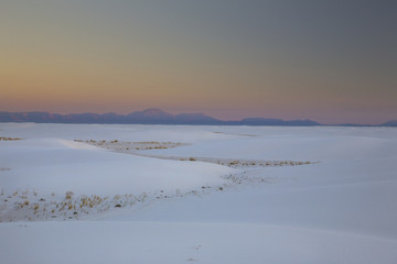 Stark and beautiful landscapes in New Mexico's White Sands National Monument