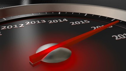 speedometer Happy New Year - Powered by Adobe