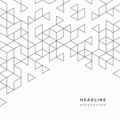 Geometric abstract background in style line art.