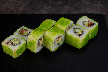 Japanese roll with eel