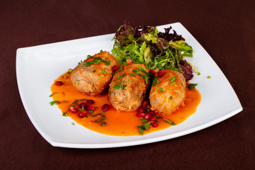 Meat cue balls