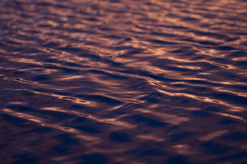 Sunset water texture