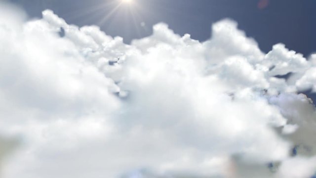 Flying through clouds- alpha matte transition.
Ready for compositing, great intro or titles sequence.
