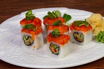 Japanese salmon roll