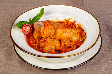 Stuffed cabbage with meat