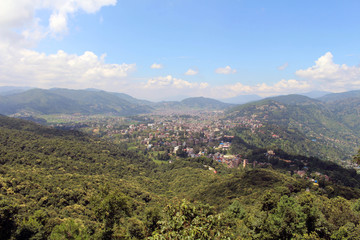 The view of Kathmandu Valley as seen from Dhulikhel after a short hike