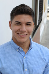 Professional young ethnic male headshot 