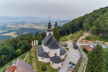 Maria Sniezna sanctuary aerial view