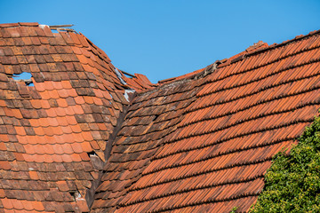 Schäden am Dach