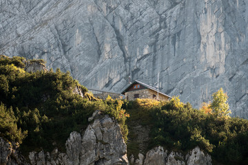 Berghütte in den deutschen Alpen