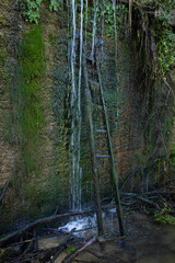 Waterfall wood ladder