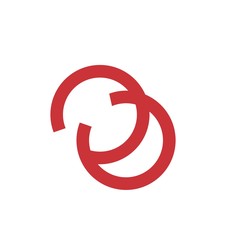 Fototapeta premium CC, CO, OC, COC initials letter company logo