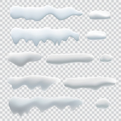 Vector set of seasonal elements for design.