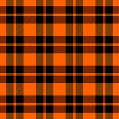 Halloween Tartan plaid. Scottish cage background