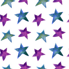 Seamless watercolor abstract colorful pattern for textile, background, wallpapers, design