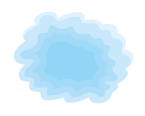 Light blue sky cloud shape background vector.