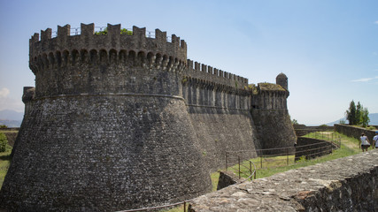 Fototapeta na wymiar An ancient castle in Italy