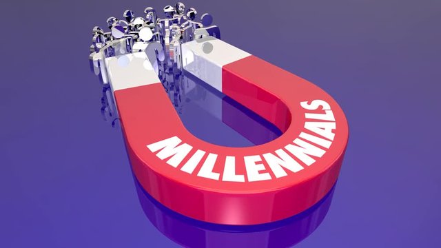 Millennials Generation Y Magnet People 3d Animation