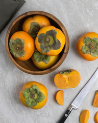 Sliced Persimmons