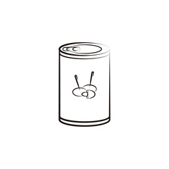 Conserves, can, olive icon. Element of oil icon for mobile concept and web apps. Hand drawn Conserves, can, olive icon can be used for web and mobile