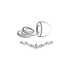 Olive, bone, skewer icon. Element of oil icon for mobile concept and web apps. Hand drawn Olive, bone, skewer icon can be used for web and mobile