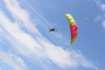 paraglider in the sky