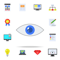 eye colored icon. Programming icons universal set for web and mobile