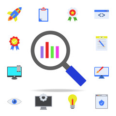 digital graphics colored icon. Programming icons universal set for web and mobile