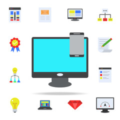 management drawing colored icon. Programming icons universal set for web and mobile