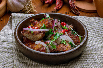 Kebab of veal