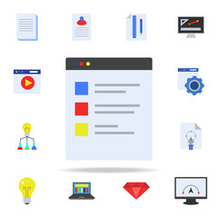blockchain colored icon. Programming icons universal set for web and mobile
