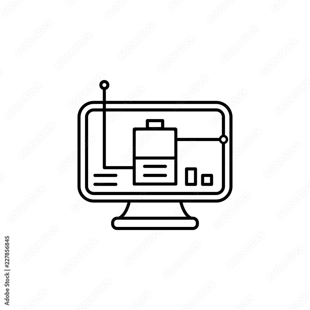 Aufkleber smart ecology and environment icon. element of smart house icon for mobile concept and web apps. thi