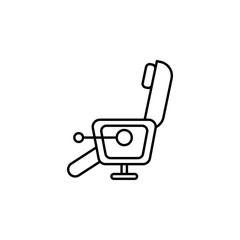 Smart chair icon. Element of smart house icon for mobile concept and web apps. Thin line Smart chair icon can be used for web and mobile