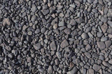 looking down onto small gravel/ stones