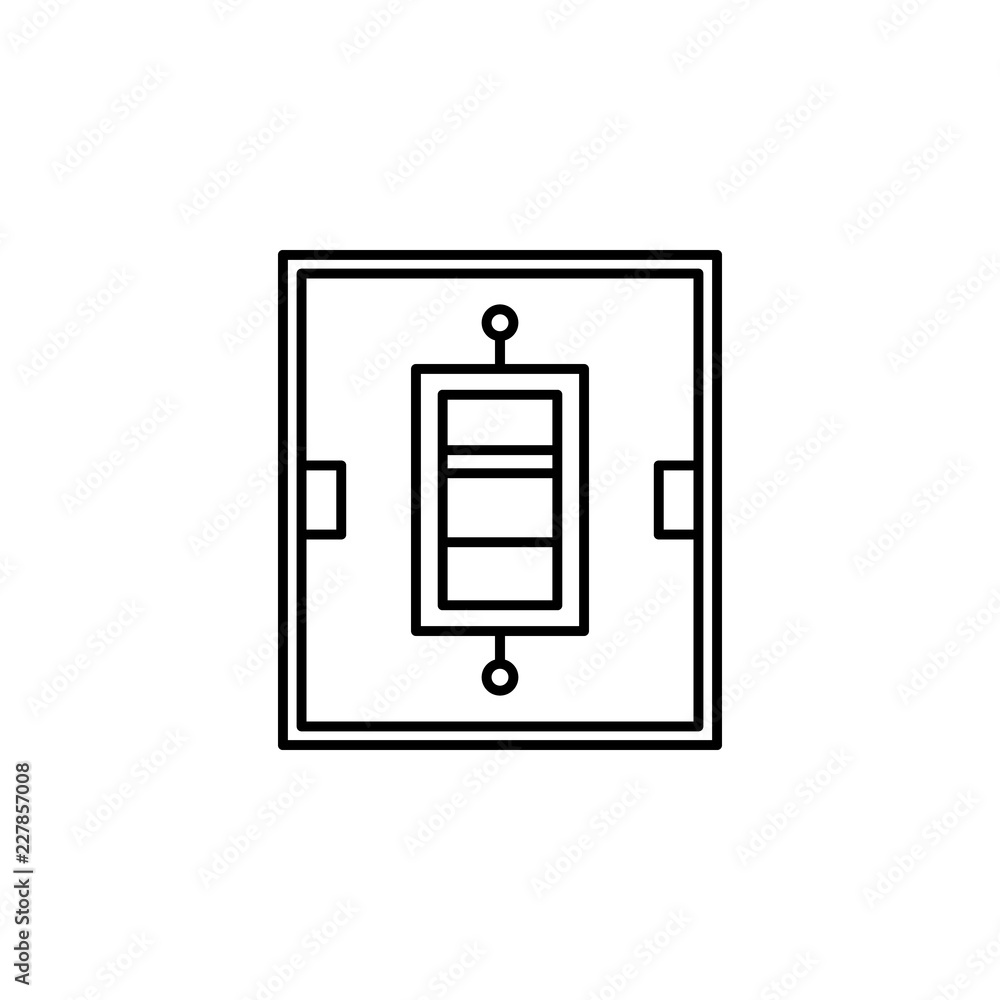 Poster smart interface icon. element of smart house icon for mobile concept and web apps. thin line smart i