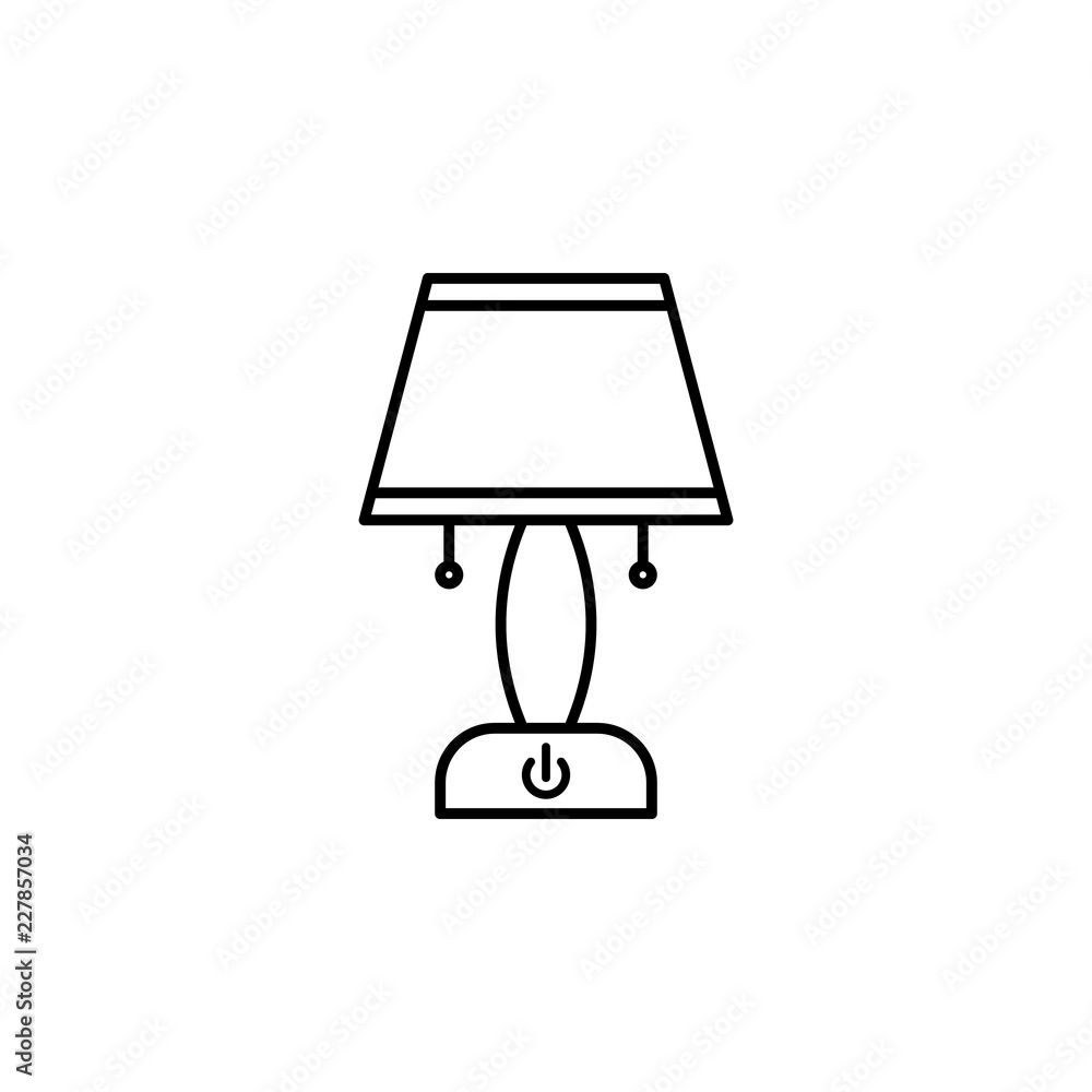 Aufkleber smart lamp icon. element of smart house icon for mobile concept and web apps. thin line smart lamp i