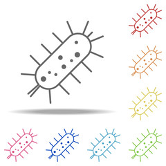 bacterium icon. Elements of Bacteria in multi color style icons. Simple icon for websites, web design, mobile app, info graphics