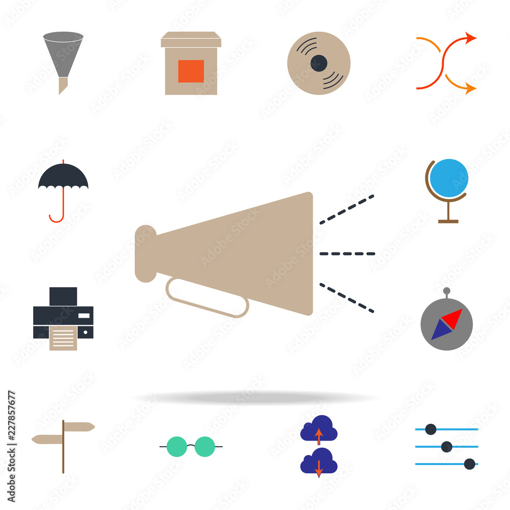 Poster colored speaker icon. web icons universal set for web and mobile