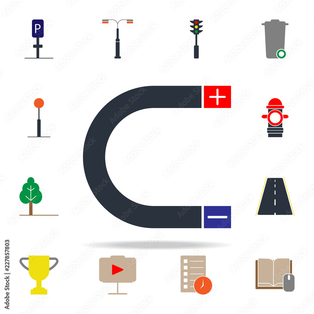 Poster colored magnet icon. web icons universal set for web and mobile