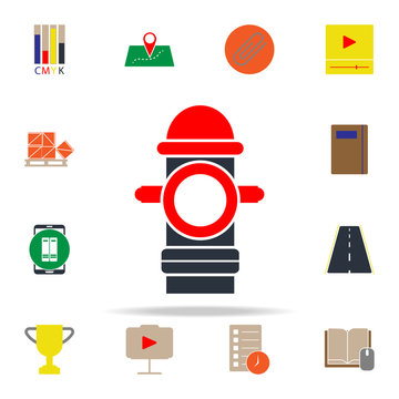 colored fire hydrant icon. web icons universal set for web and mobile