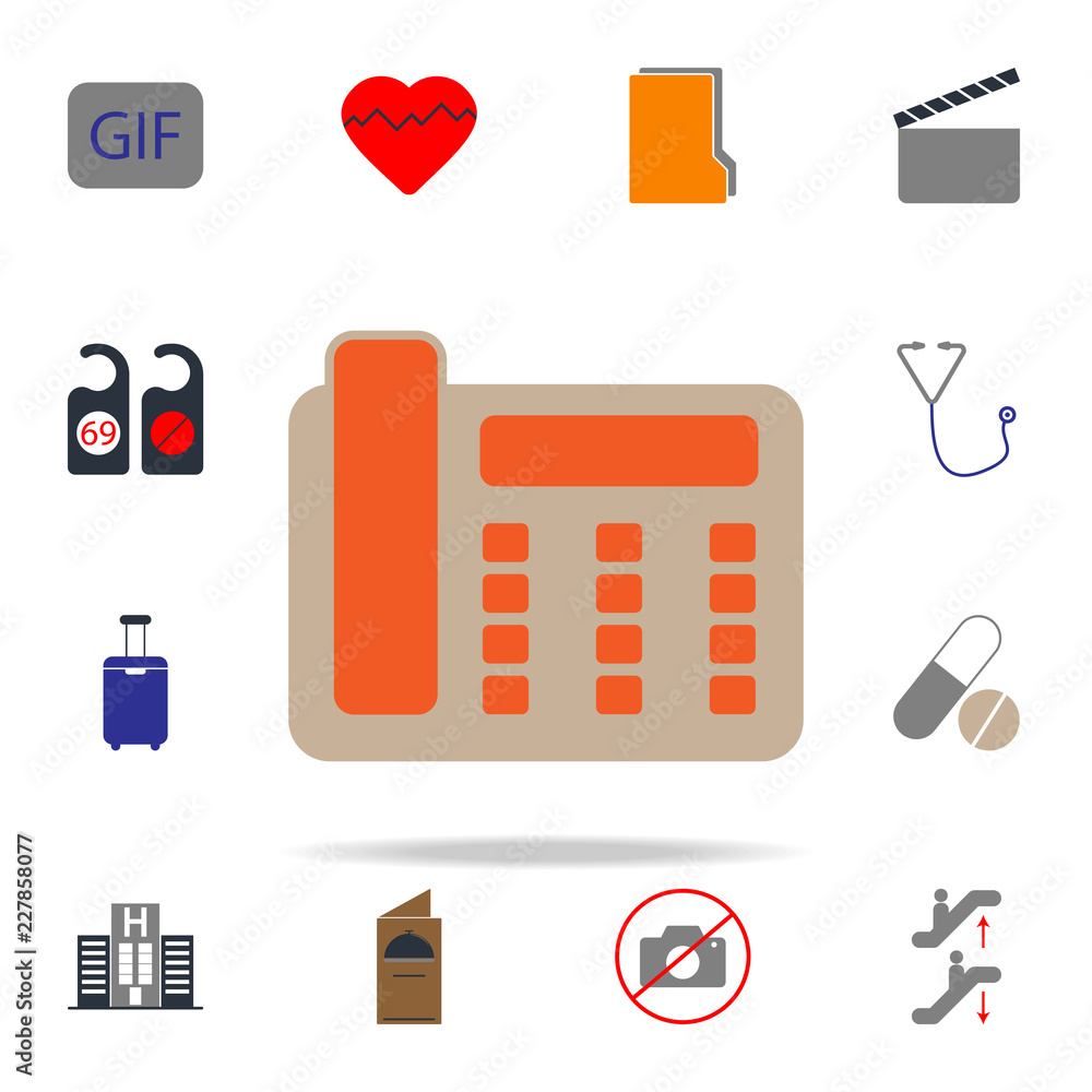 Poster colored line phone icon. web icons universal set for web and mobile