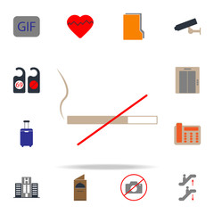 Fototapeta na wymiar colored no smoking sign icon. web icons universal set for web and mobile