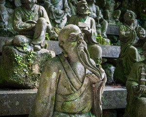 Buddhist monk statue